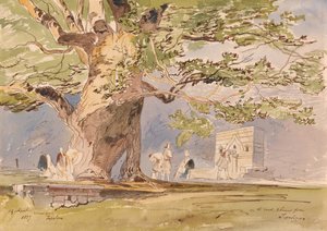 在路上，距离Tepelene两小时，1857年4月19日 作者 爱德华·李尔